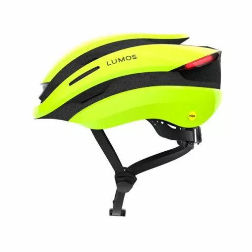 Lumos Ultra Electric Lime Mips 54-61 Cm -Hjelm Salg Lumos ultra electric lime mips left side p