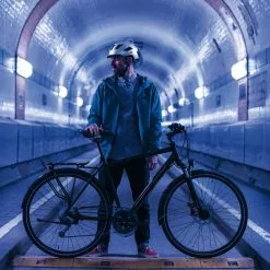 Abus Hyban 2.0 Signal Silver Med LED Lys -Hjelm Salg abus hyban 2 0 signal silver pic p