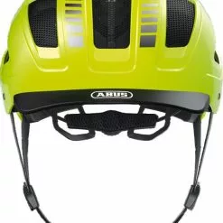 Abus Hyban 2.0 Signal Yellow Med LED Lys -Hjelm Salg abus hyban 2 0 signal yellow front p