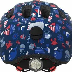 Abus Smiley 2.1 Blue Maritim Med LED Lys -Hjelm Salg abus smiley 2.1 blue maritim 2 p
