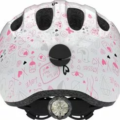 Abus Smiley 2.1 White Crush Med LED Lys -Hjelm Salg abus smiley 2.1 white crush 2 p