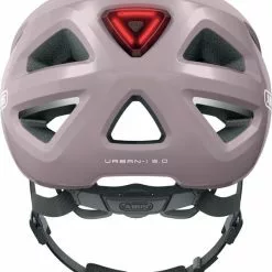 Abus Urban-I 3.0 Mellow Mauve LED Lys -Hjelm Salg abus urban i 3.0 mellow mauve rear p