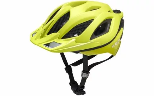 Ked Spiri Two Yellow Green Matt 4 Ked Spiri Two Yellow Green Matt -Hjelm Salg ked spiri two yellow green matt left side front straps p