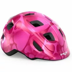 Met Hooray Mips Pink Hearts Glossy Grønt Spænde