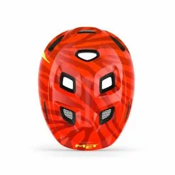Met Hooray Mips Red Zebra Glossy Grønt Spænde -Hjelm Salg met hooray red zebra mips kids bikehelmet top p
