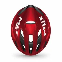 Met Rivale Mips Red Metallic Glossy -Hjelm Salg met rivale mips red metallic glossy top p