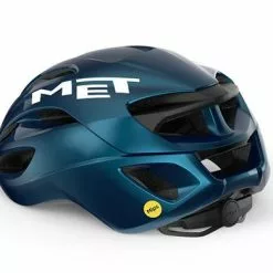 Met Rivale Mips Teal Blue Metallic Glossy