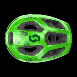 Scott Spunto Kid Fluo Green LED 46-52 Cm God Tænk -Hjelm Salg scott20spunto20kid20fluo20green20top p